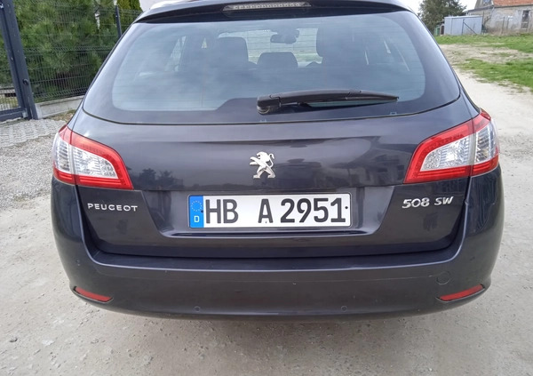 Peugeot 508 cena 26900 przebieg: 113298, rok produkcji 2011 z Gniezno małe 379